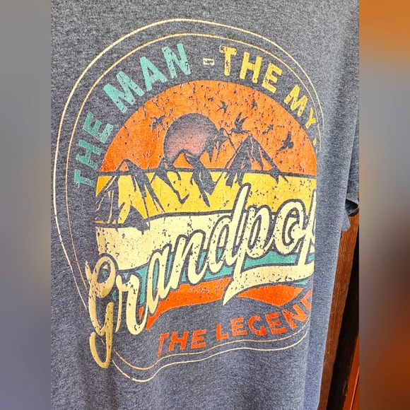 Grandpops The Man The Myth The Legend Size XL Tshirt READ - Picture 2 of 7